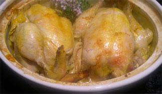 pot roast poussin