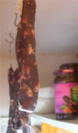 salami in larder salami in larder