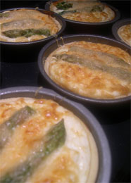 asparagus and ricotta tarts