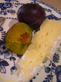 brie and plums