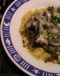 chicken and lentils