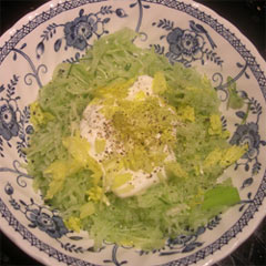 cool celery and cucumber salad