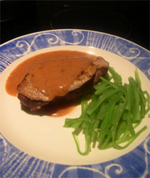 roast duck breast with fresh plum sauce