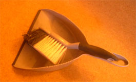 dustpan and brush