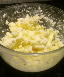 making butter