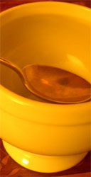 empty soup bowl