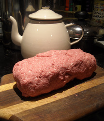 Photo: Roll of seasoned lamb mince