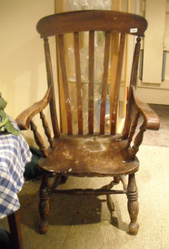 Photo: Grandfather chair in need of TLC