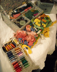 Shereen's embroidery stash