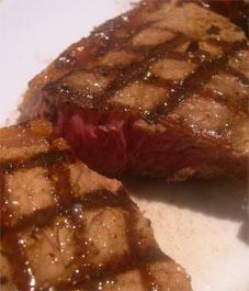 Photo: Char grilled sirloin steak