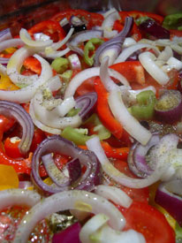 Photo: Chopped vegetables