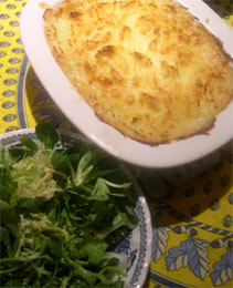 Photo: Fish Pie and crisp salad