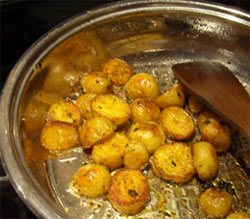 Photo: fried new potatoes