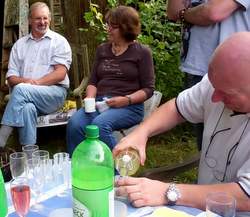 Roy, Val, John's arms and Simon