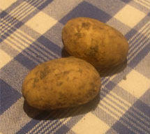 Home grown potatoes