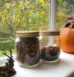 Photo: Jars of rosehip tea
