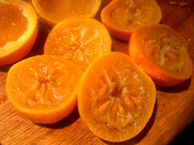 Photo: Simmered Seville oranges