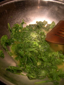 Photo: Stir fry spinach