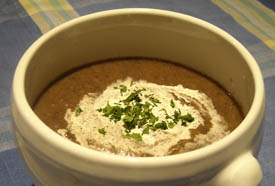 Photo: Warming winter mushroom soup